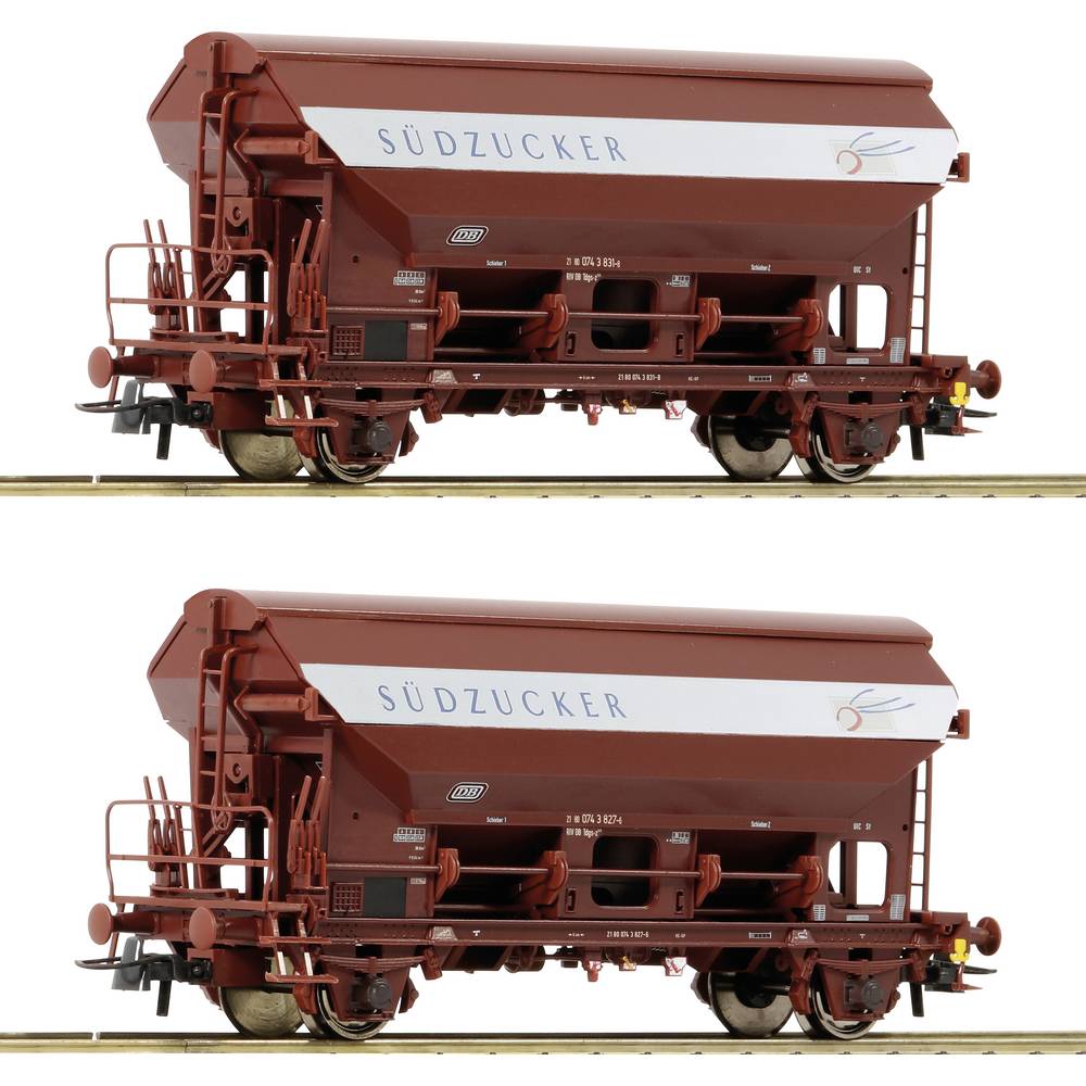 Roco 6600124 H0 2-delige set zwenkdakwagens van de DB
