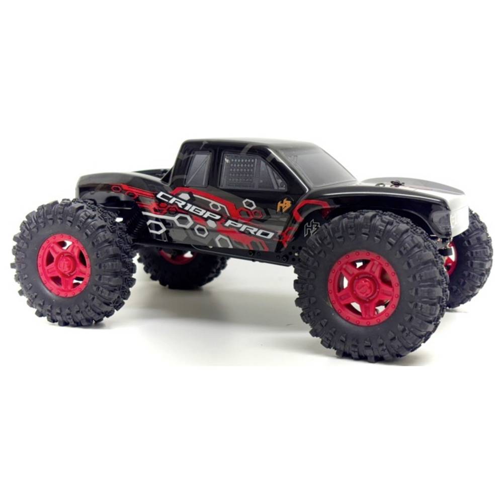 Hobby Plus CR18P EVO PRO JUICED Rood Brushless 1:18 RC auto Elektro Truggy 4WD RTR 2,4 GHz
