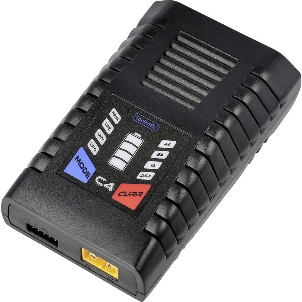 Toolkit RC C4 Modelbouwoplader 4 A Li-poly, LiFePO, Li-ion, LiHV, NiCd, NiMH