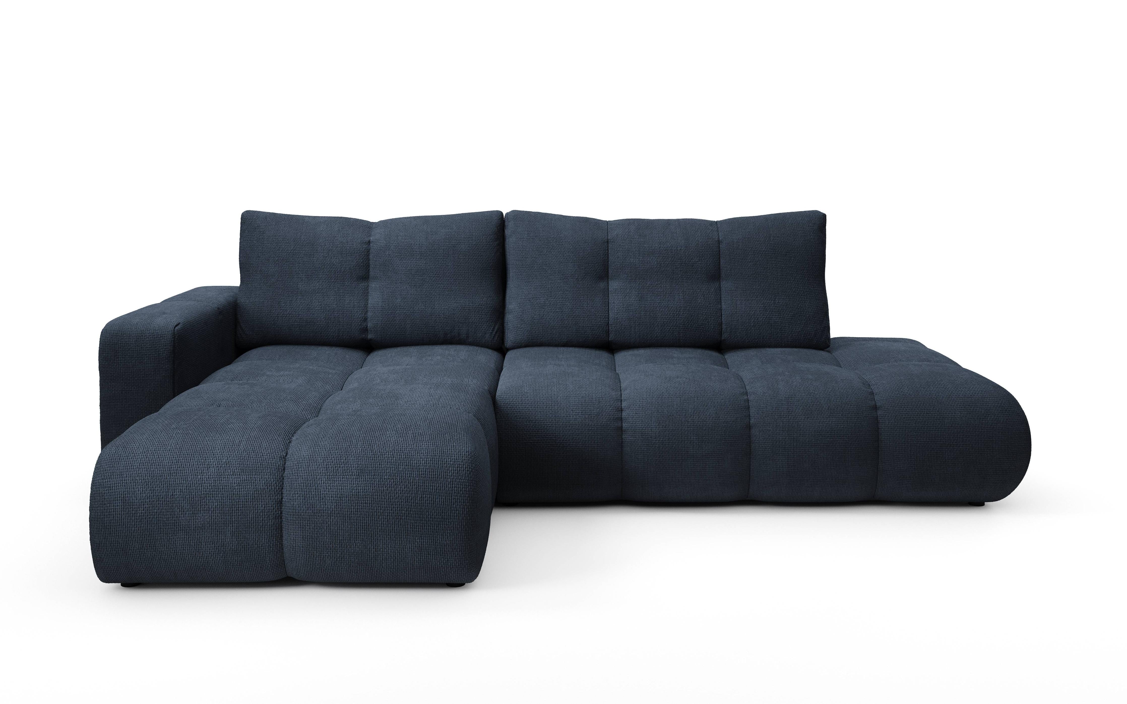 NADUVI Collection Hoekbank SOLA met slaapfunctie links chenille | 