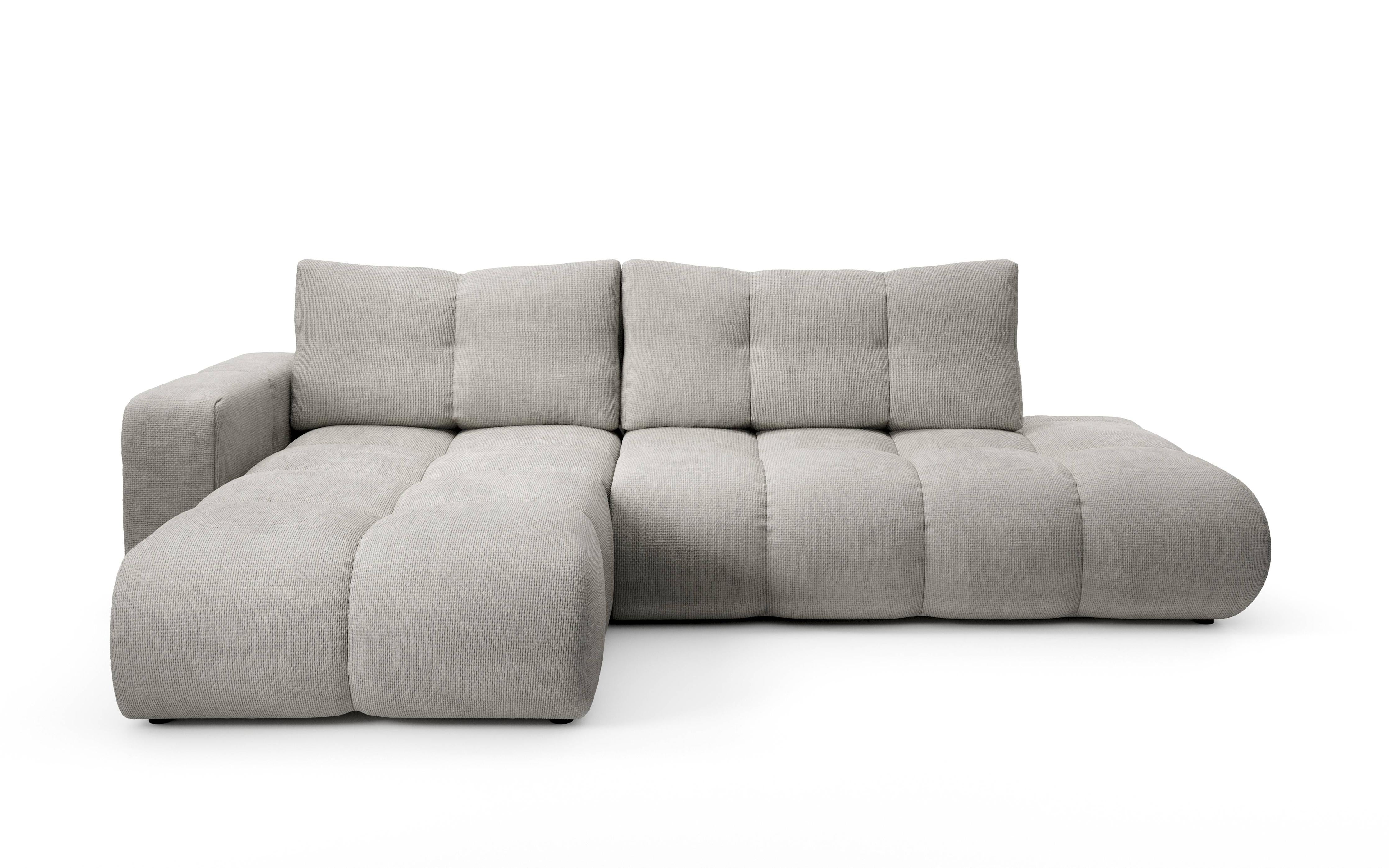 NADUVI Collection Hoekbank SOLA met slaapfunctie links chenille | 