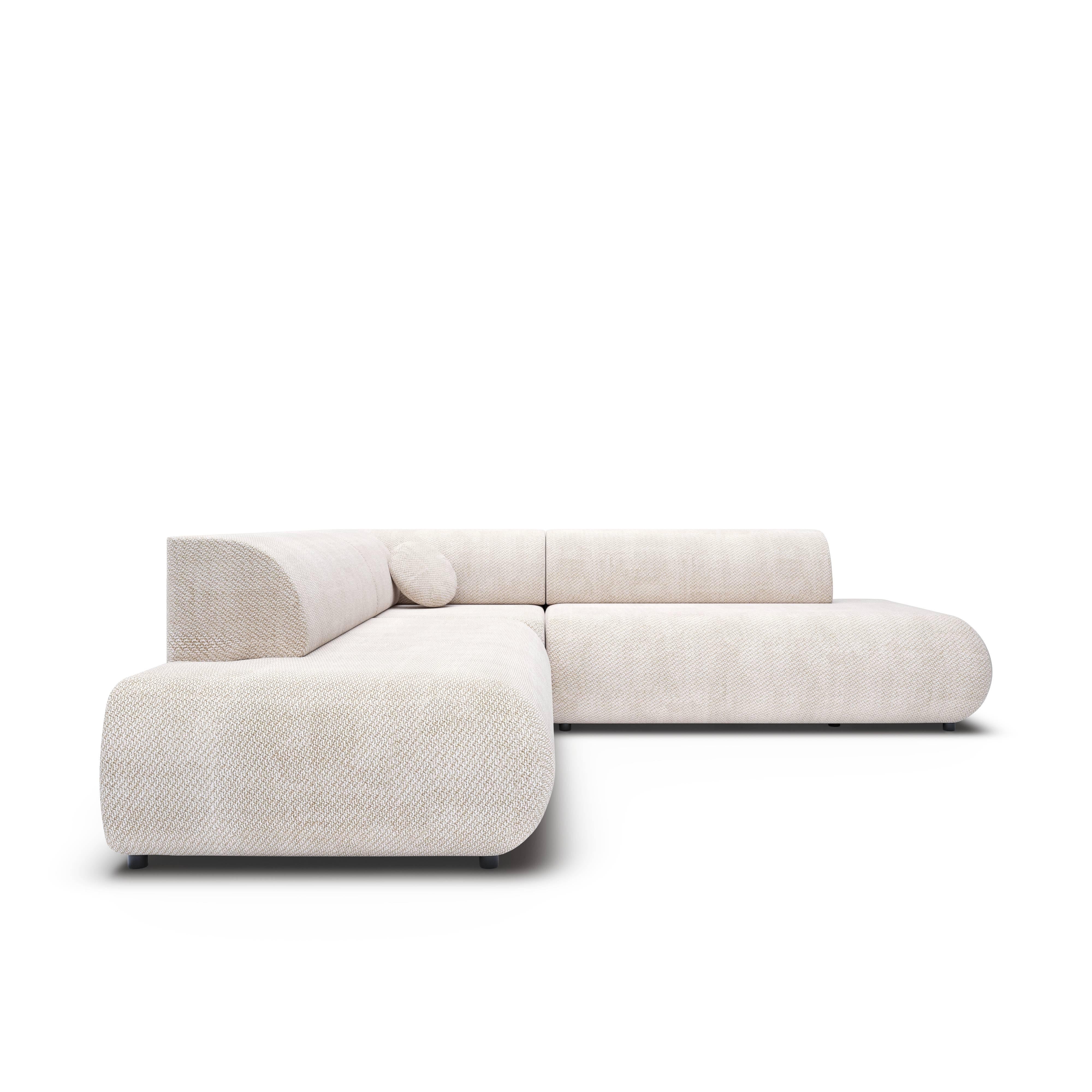 NADUVI Collection Hoekbank PURO II symmetrisch met slaapfunctie chenille | 