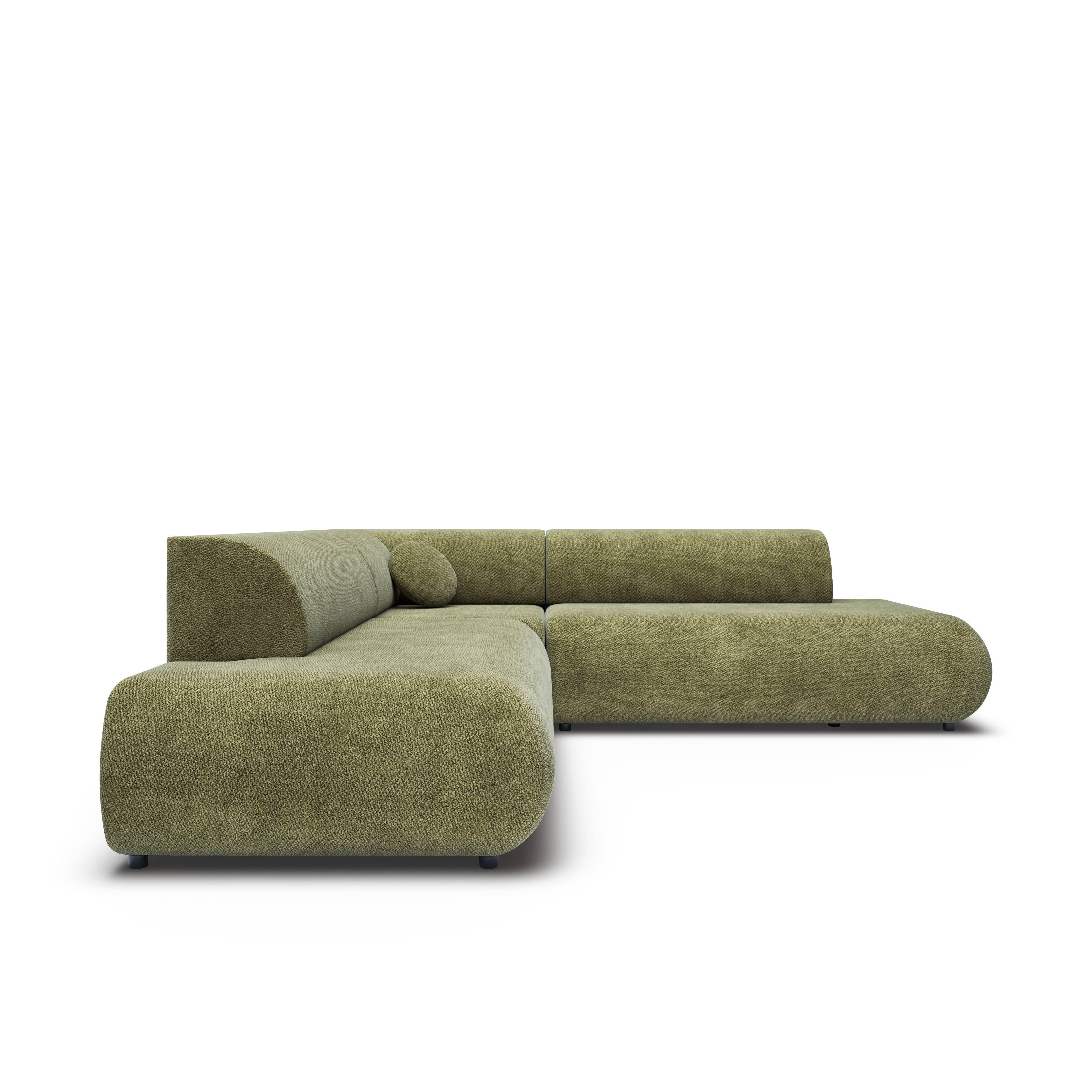 NADUVI Collection Hoekbank PURO II symmetrisch met slaapfunctie chenille | 