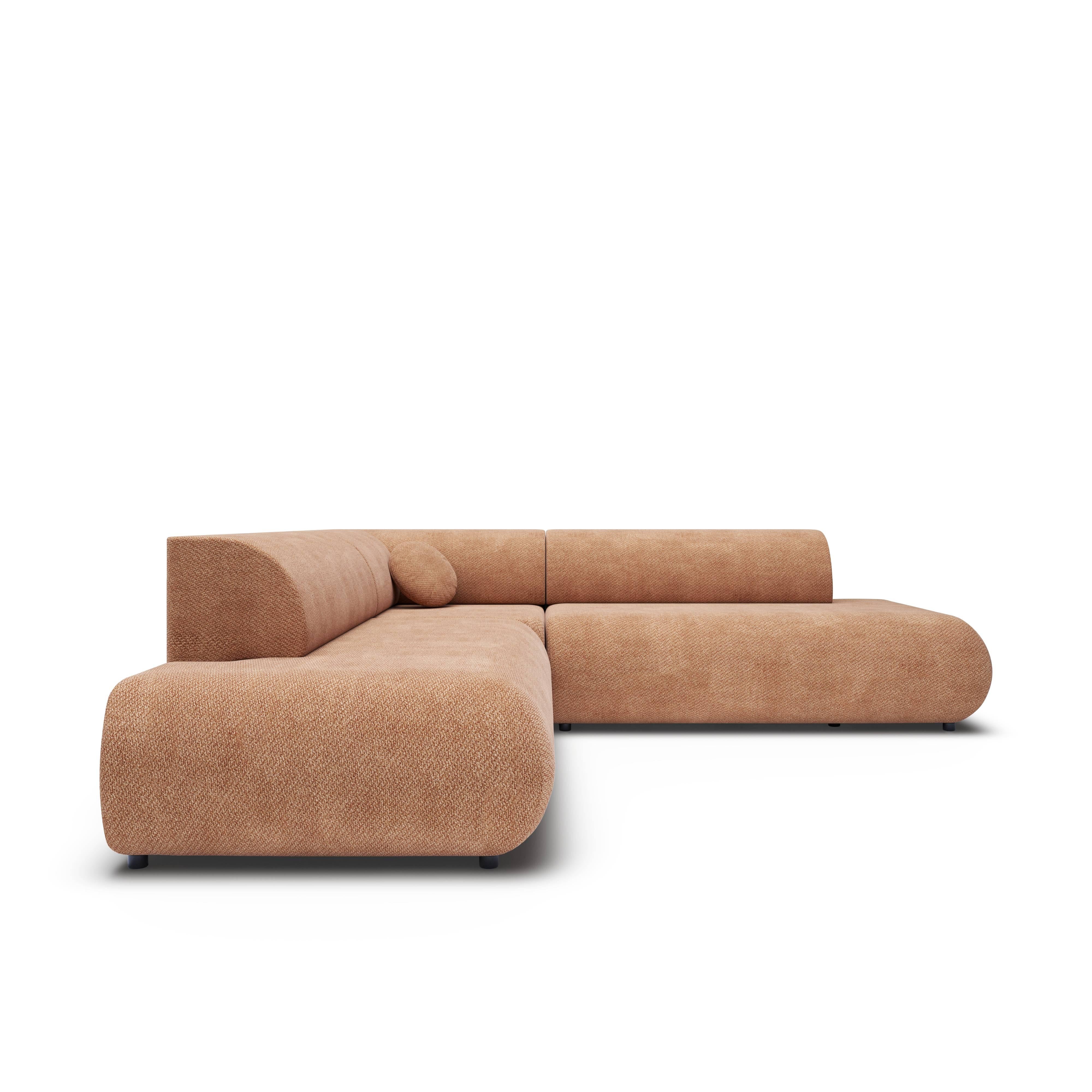 NADUVI Collection Hoekbank PURO II symmetrisch met slaapfunctie chenille | 
