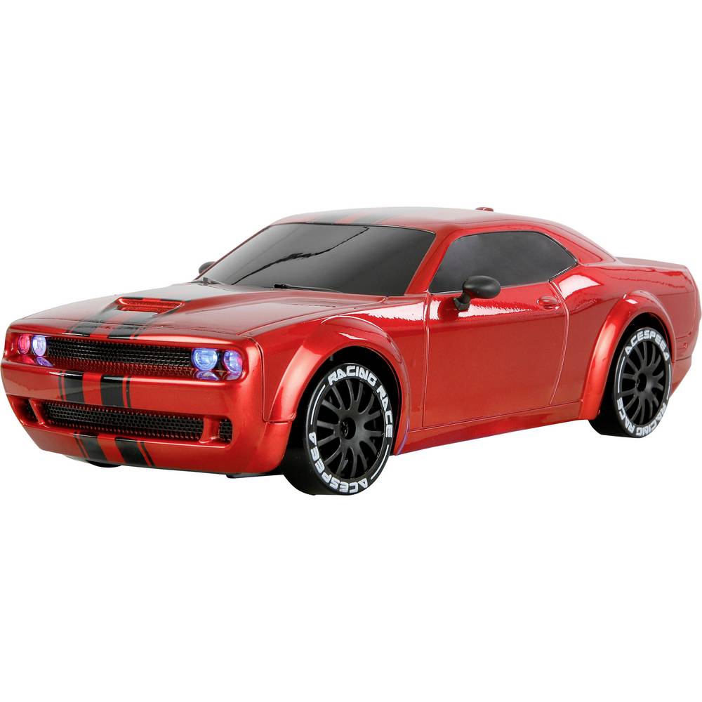 Amewi 1:20 RC modelauto voor beginners Elektro Straatmodel Muscle Car Onroad/Drift Rood 4WD RTR 2,4 GHz Met lichteffect, Incl. accu en laadkabel