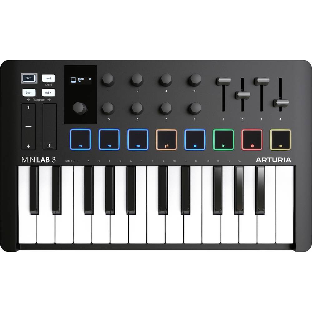 Arturia MiniLab 3 Keyboard Zwart