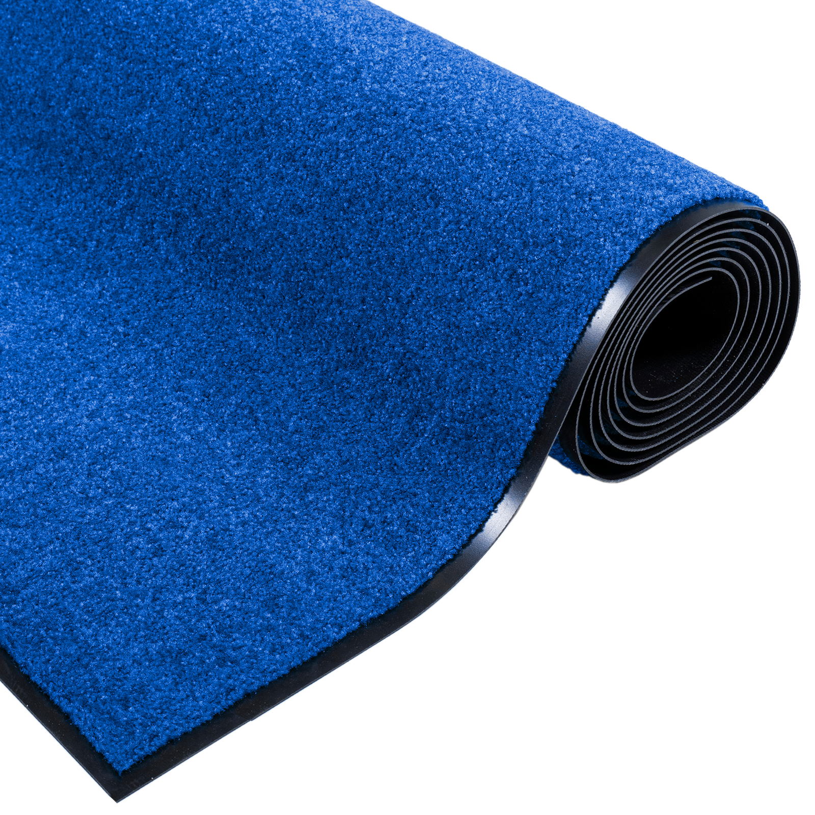 vidaXL Deurmat wasbaar 120x300 cm blauw