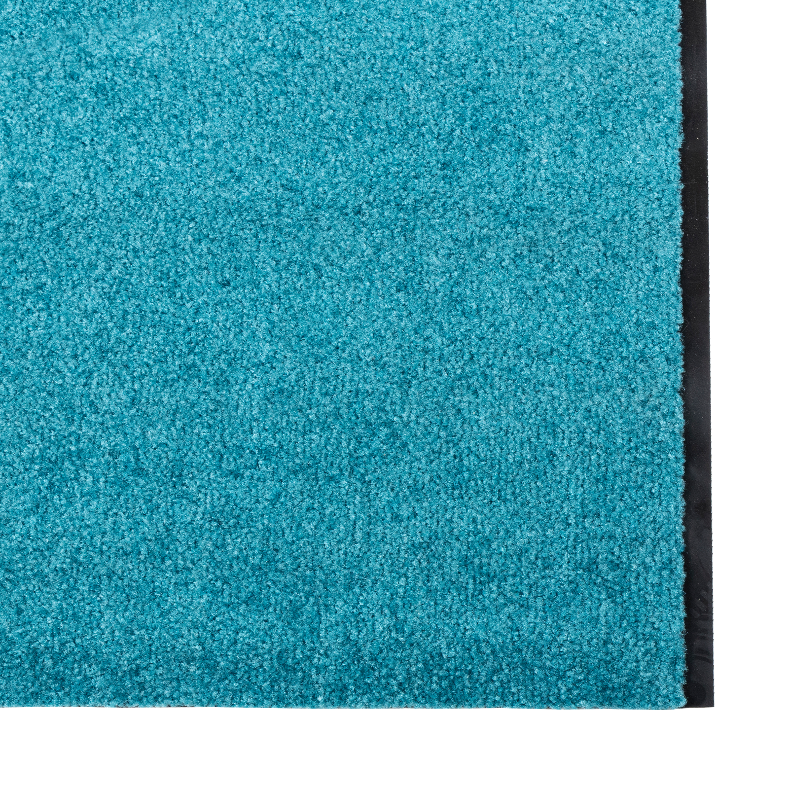 vidaXL Deurmat wasbaar 120x350 cm cyaan