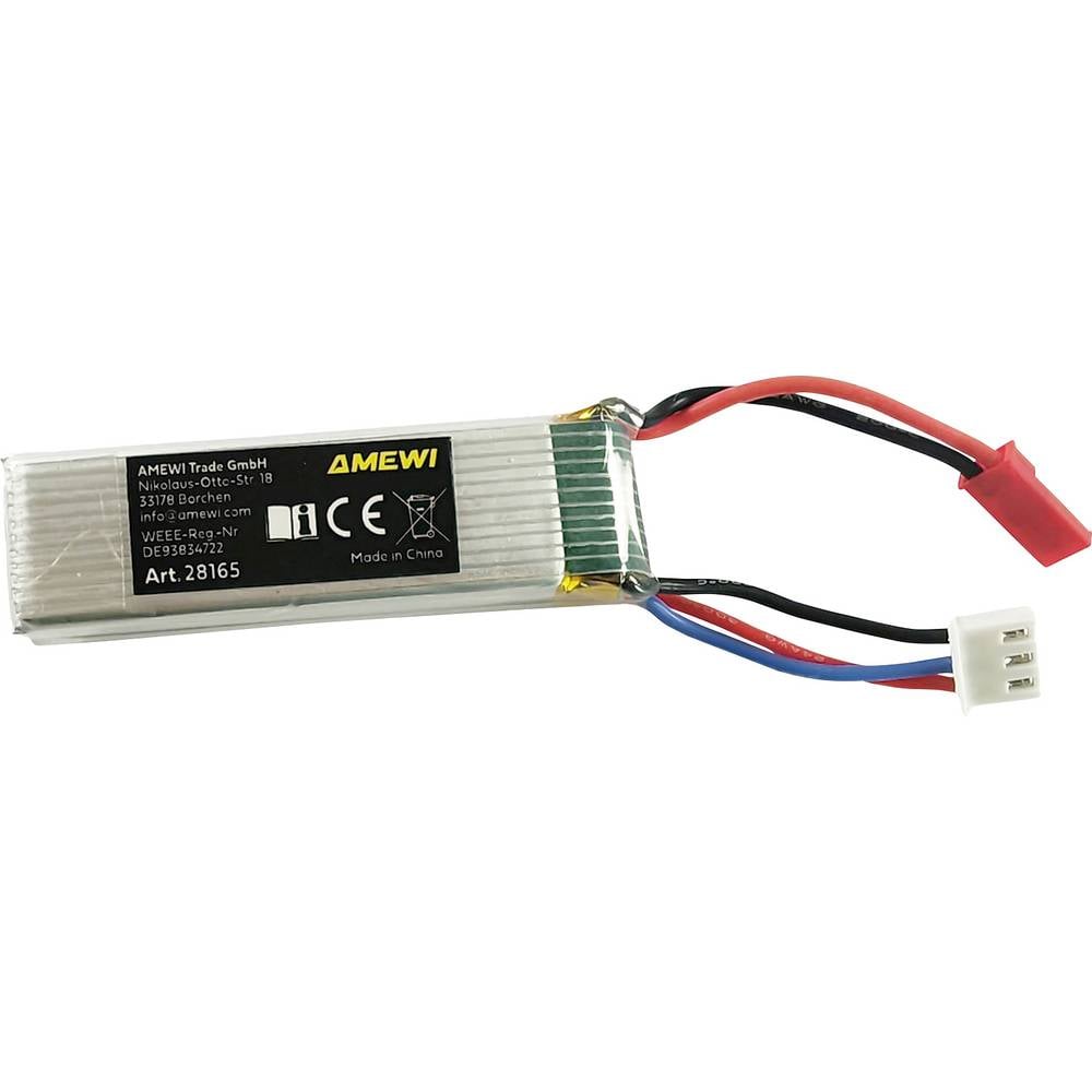 Amewi LiPo accupack 7.4 V 600 mAh Aantal cellen: 2 Softcase JST