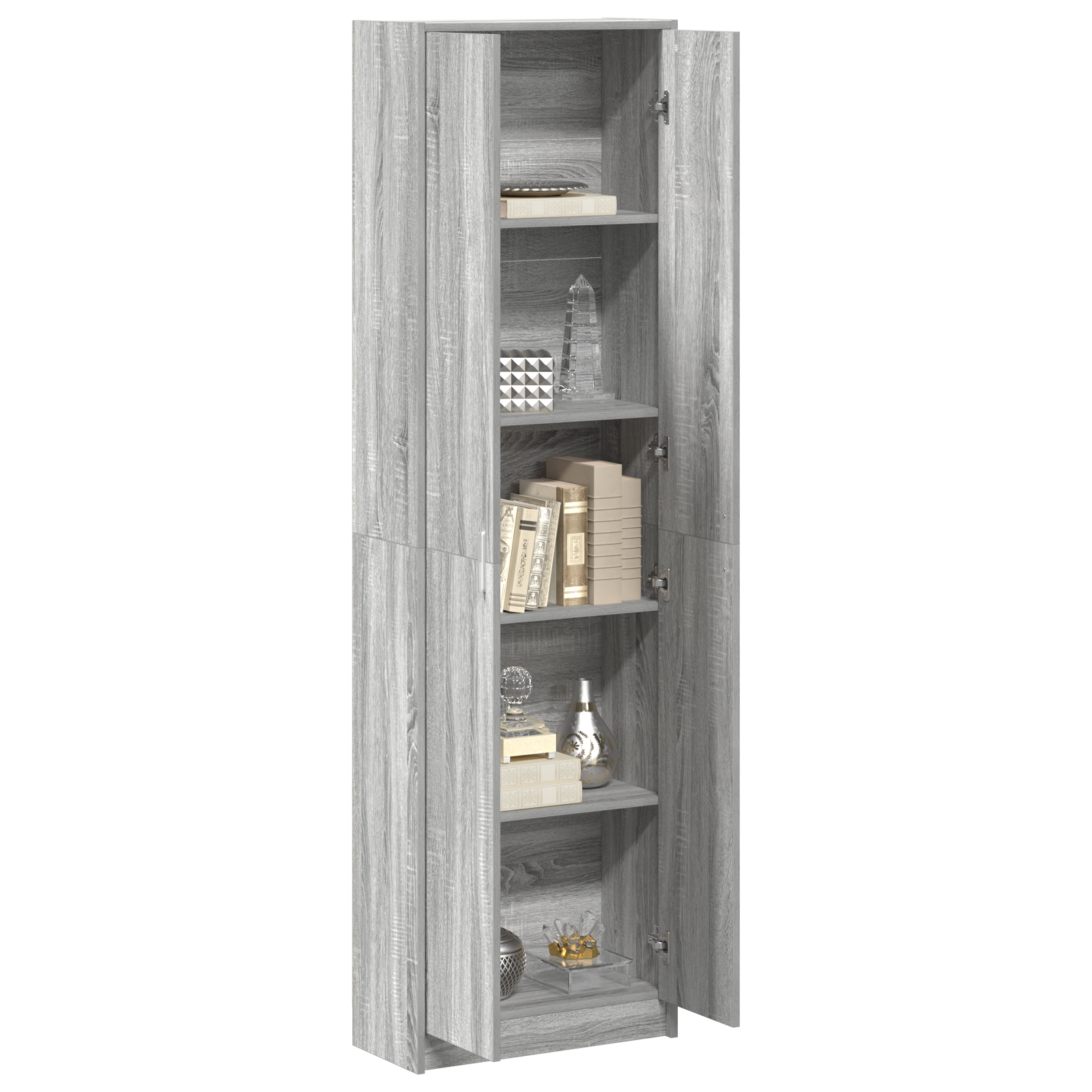 vidaXL Kast Grijs Sonoma 55x25x189 cm Gelaagd Hout