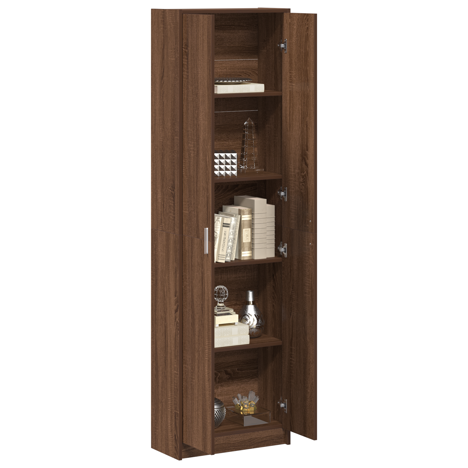 vidaXL Kast Bruin Eiken 55x25x189 cm Houtmateriaal