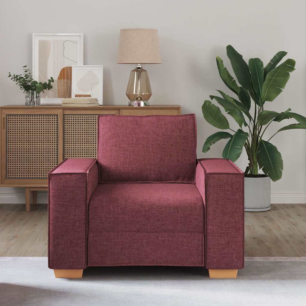 vidaXL Sofa Stoel Wijnrood 60 cm Stof