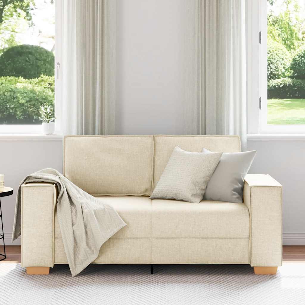 vidaXL 2-zitsbank Linnen 120 cm