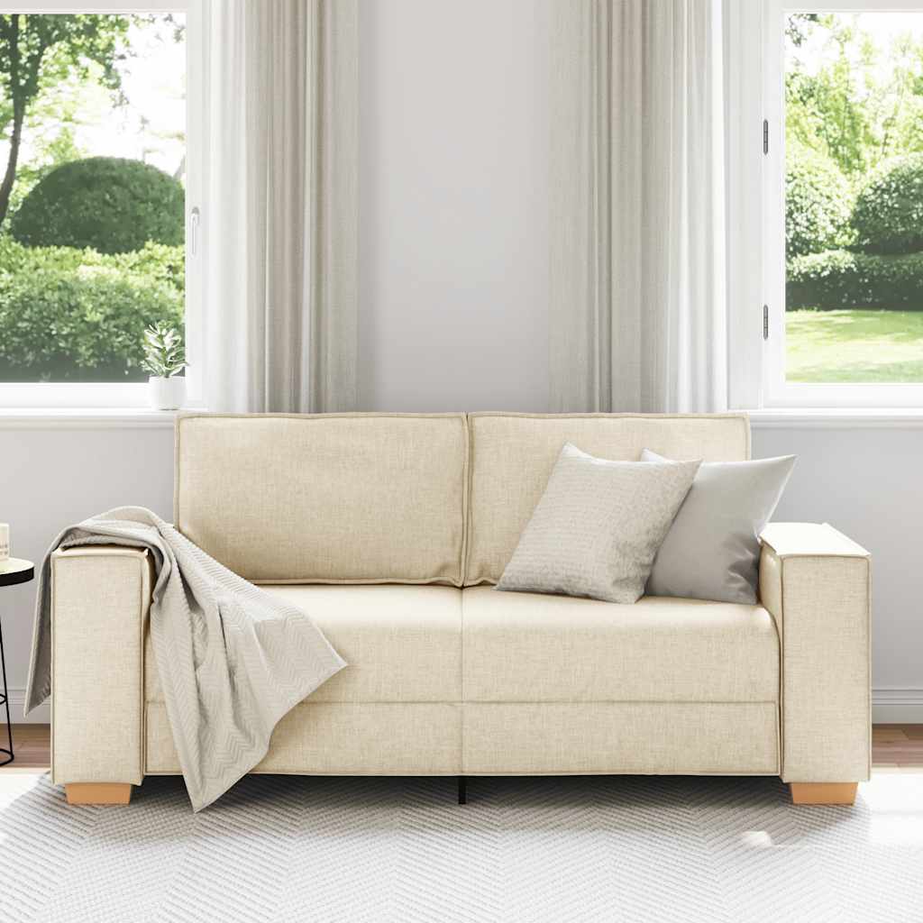 vidaXL 2-zitsbank Linnen 140 cm
