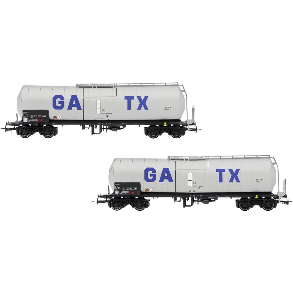 Rivarossi HR6667 H0 GATX, 2-delig Set geïsoleerde 4-assige Ketelwagen, S