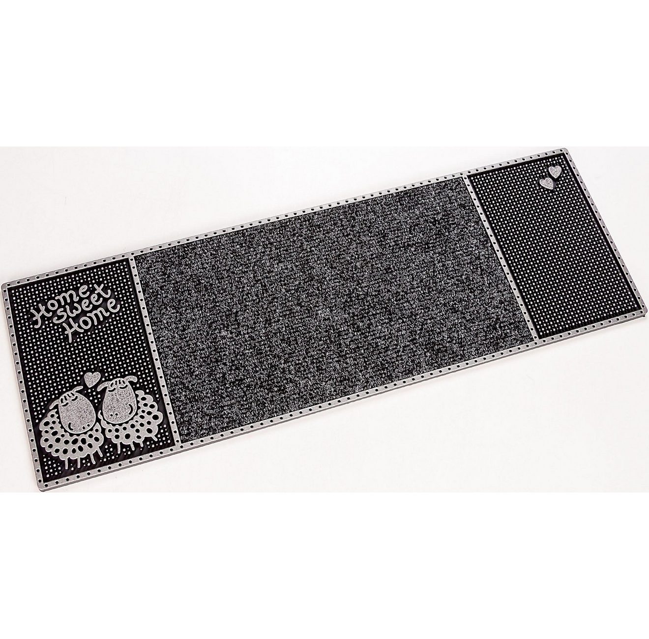 Home2Fashion Mat CC Clean Merino smalle vuilafstotende mat, met tekst, robuust, geschikt voor binnen en buiten