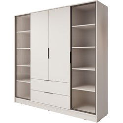 Meubella Kledingkast Kaden - Beige - 206 cm