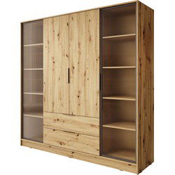 Meubella Kledingkast Kaden - Eiken - 206 cm