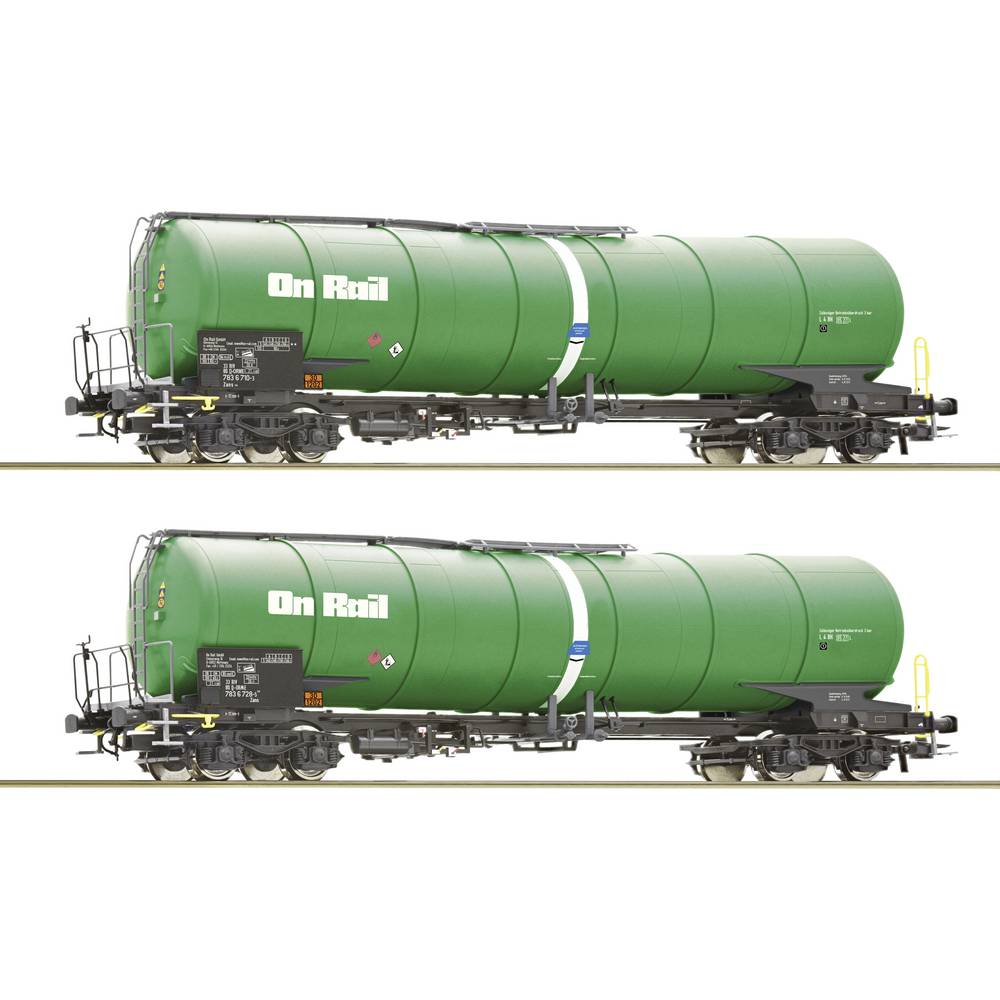 Roco 6600147 H0 2-delige set ketelwagens van de OnRail