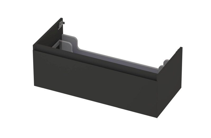 INK Onderkast  1 lade greeploos gelakt 45gr 100 cm x 45 cm x 35 cm Mat antraciet 1240131