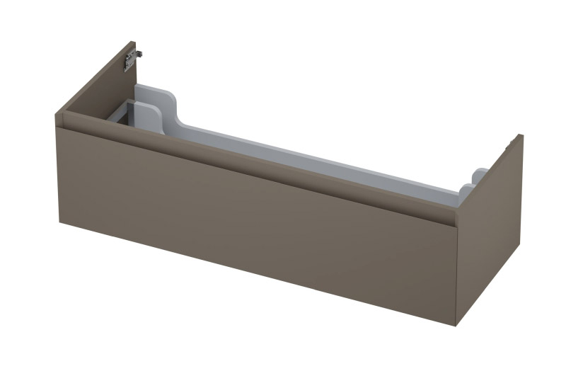 INK Onderkast  1 lade greeploos gelakt 45gr 120 cm x 45 cm x 35 cm Mat taupe 1240145