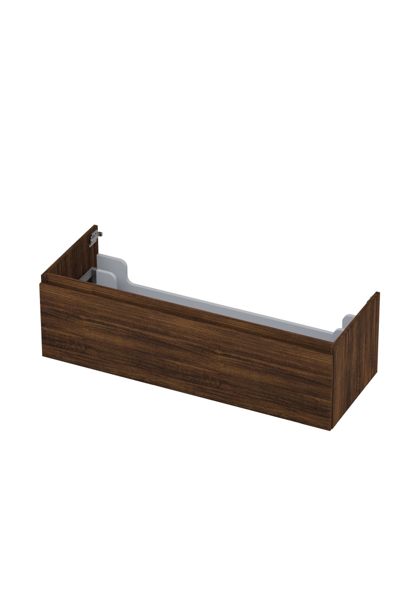 INK Onderkast  1 lade greeploos met houten keerlijst 120 cm x 45 cm x 35 cm Koper eiken 1257560