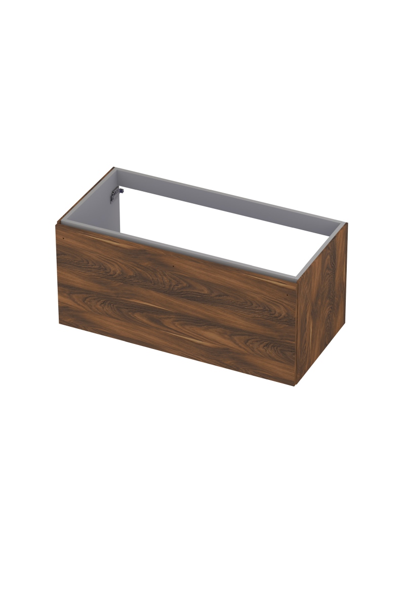 INK Onderkast  1 lade softclose met greep hout decor 100 cm x 48 cm x 45 cm Noten 1258022