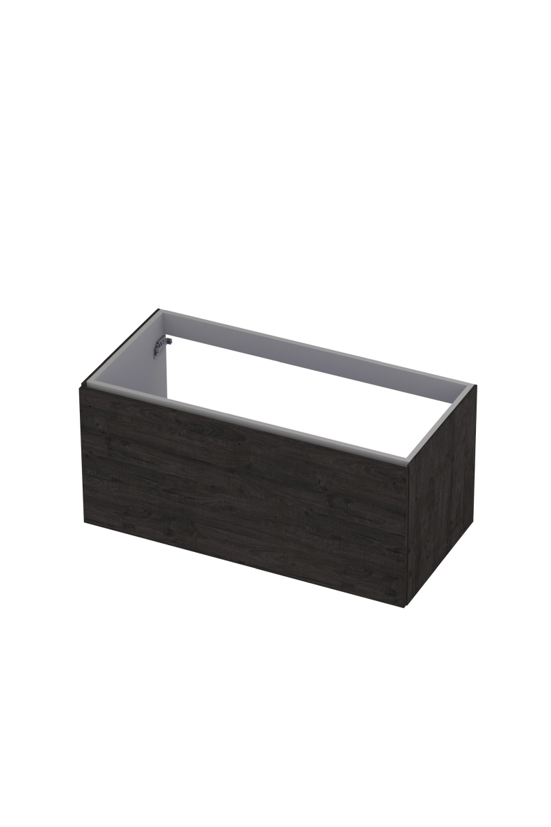 INK Onderkast  1 lade softclose met greep hout decor 100 cm x 48 cm x 45 cm Houtskool eiken 1258023