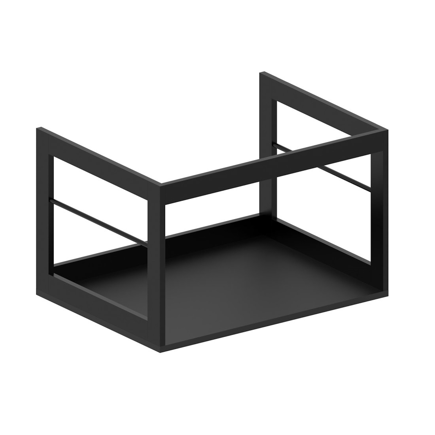 Sapho Wastafel Frame  Pura 62x46 cm Mat Zwart