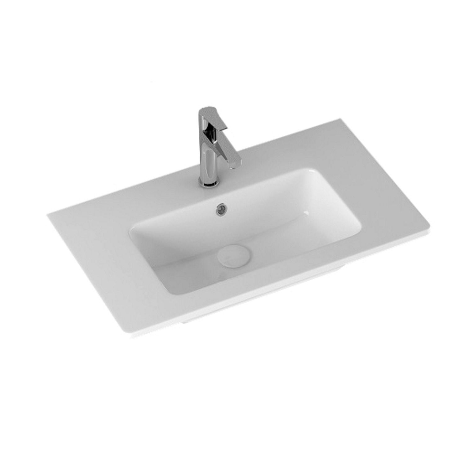 Sanicare Badkamermeubelset  Q3 2 Soft-Close Laden 80 cm Belluno Eiken (spiegel optioneel)