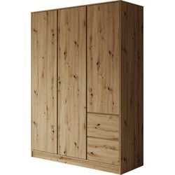 Meubella Kledingkast Brett - Eiken - 147 cm