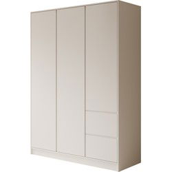 Meubella Kledingkast Brett - Wit - 147 cm
