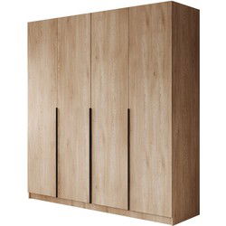 Meubella Kledingkast Sabre - Eiken - 200 cm
