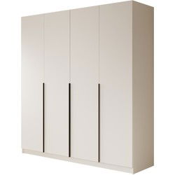 Meubella Kledingkast Sabre - Wit - 200 cm