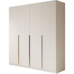 Meubella Kledingkast Sabre 2 - Wit - 200 cm