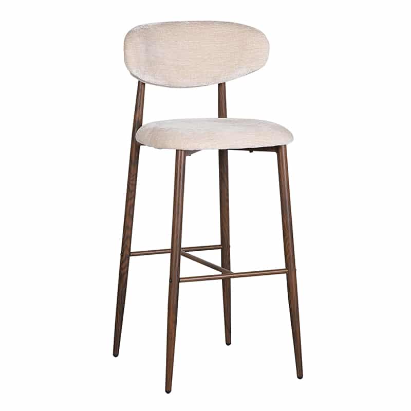 Industrielemeubelshop Japandi barkruk - Tan