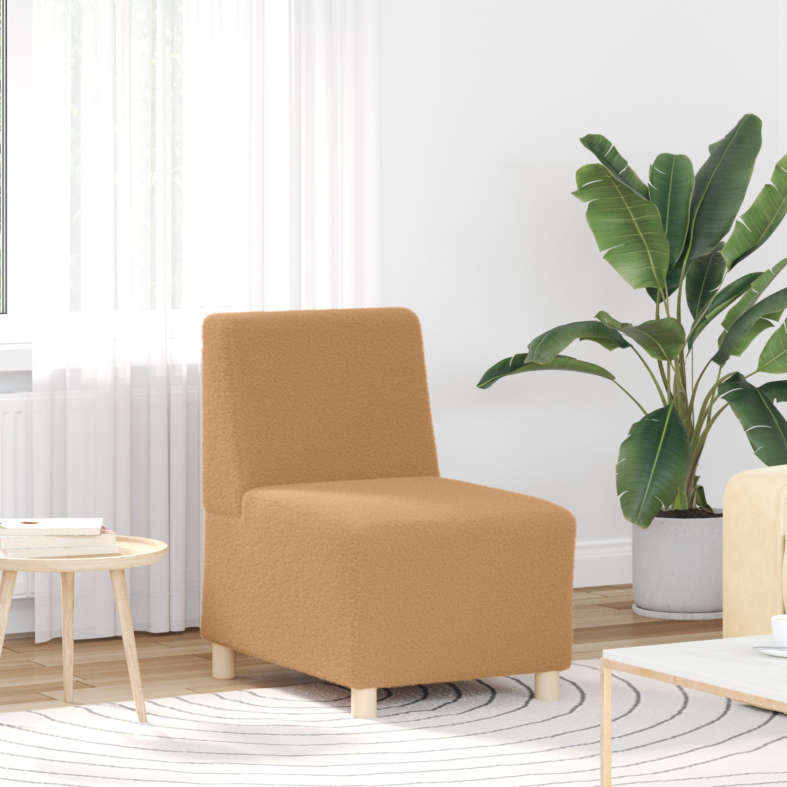 vidaXL Sofa Chiar 2 pcs Beige 55 x 74 x 82 cm Katoenen stof