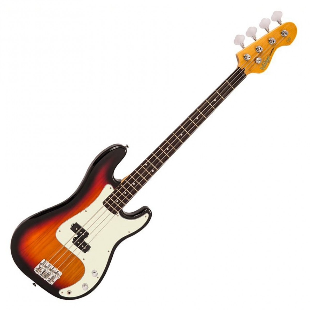 Vintage V40 Coaster Series Bass 3 Tone Sunburst