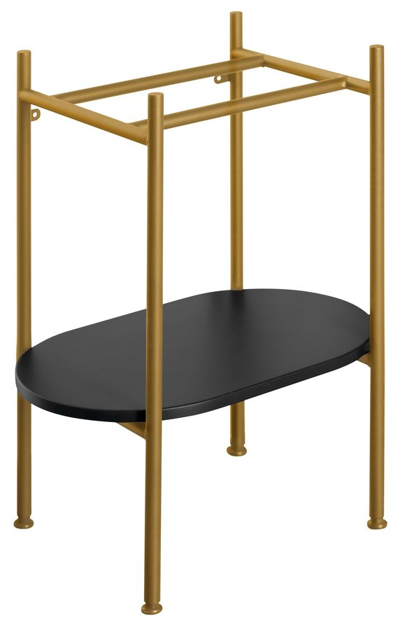 Sapho Wastafel Frame met Onderplank  Puno 40x82x36 cm Goud Mat