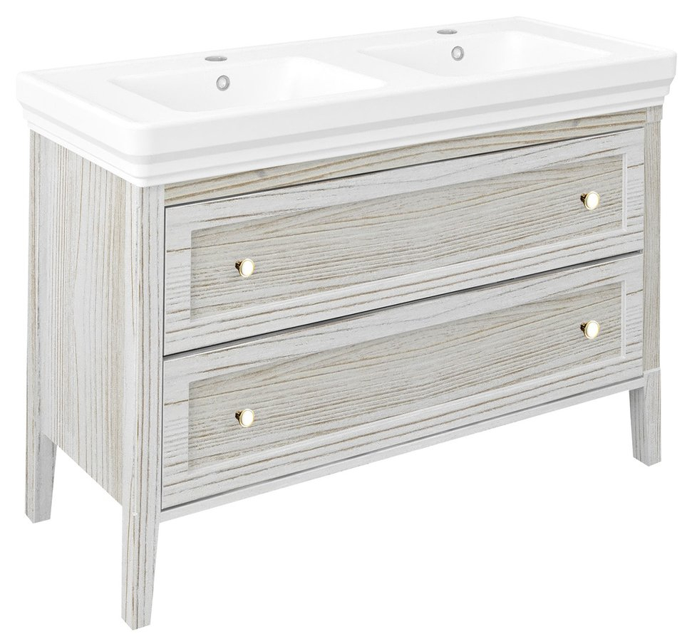 Sapho Wastafelmeubel  Cross Wit Hout 116x77,5x49,5 cm