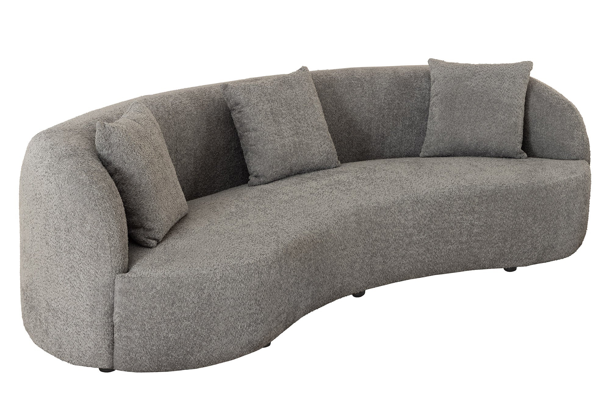 Invicta Interior Bank ATELIER 230cm 3-zits bouclé grijs - 46545