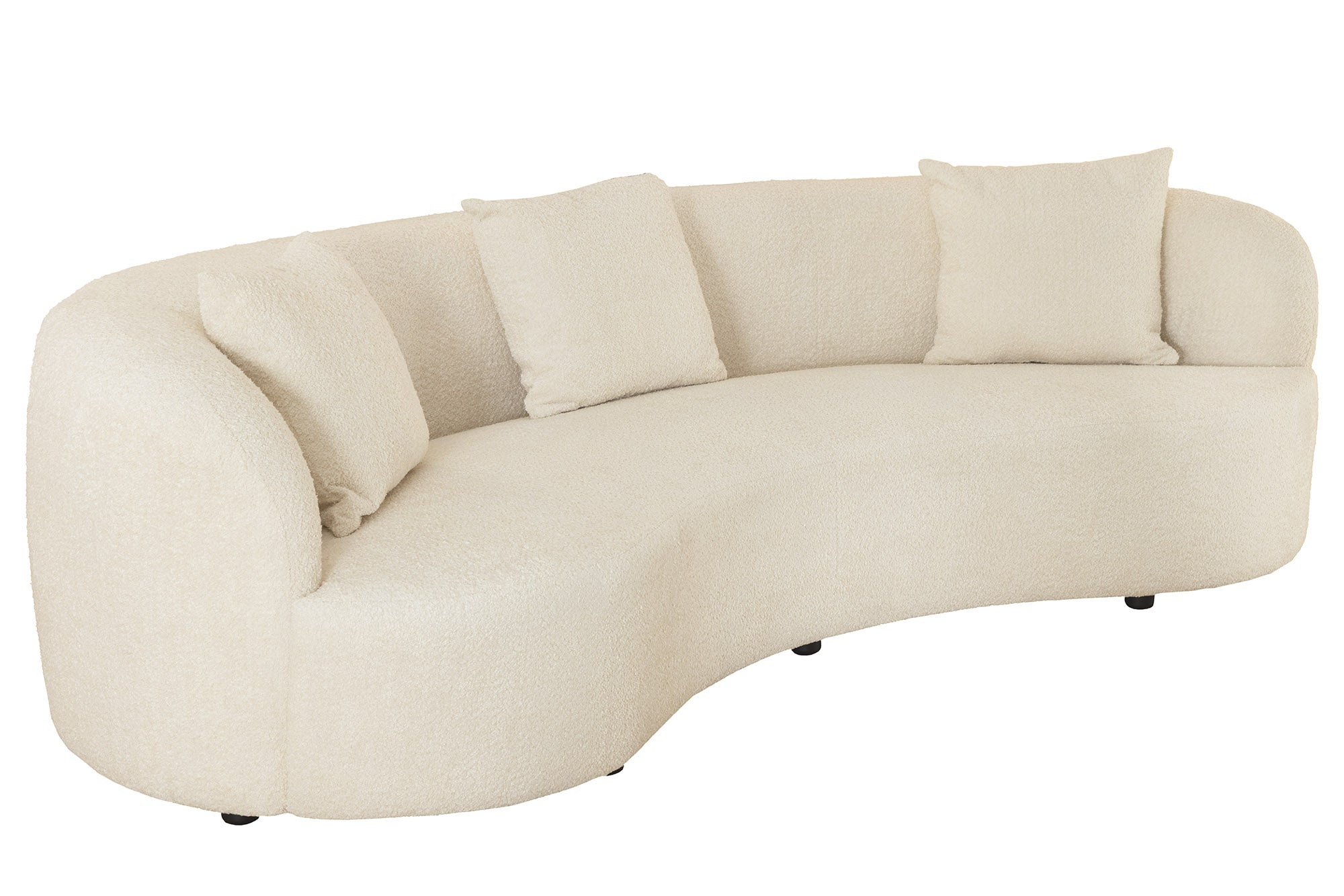 Invicta Interior Bank ATELIER 230cm 3-zits bouclé beige - 46546