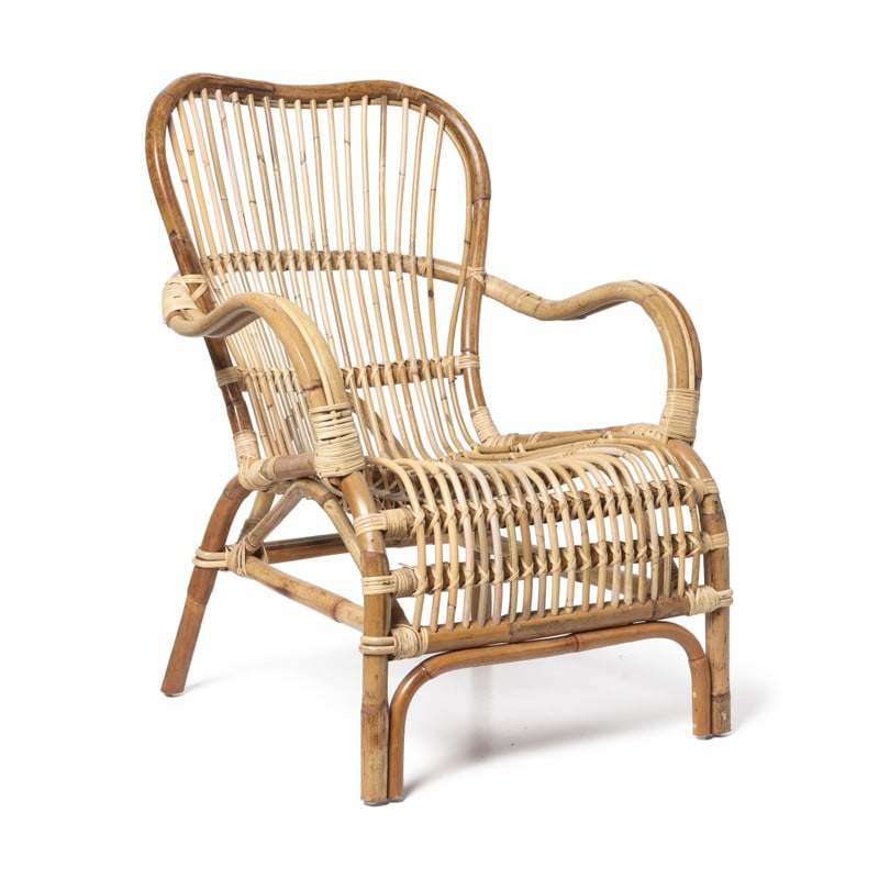 Xenos Rotan fauteuil Bandung - naturel - 83x69x84 cm