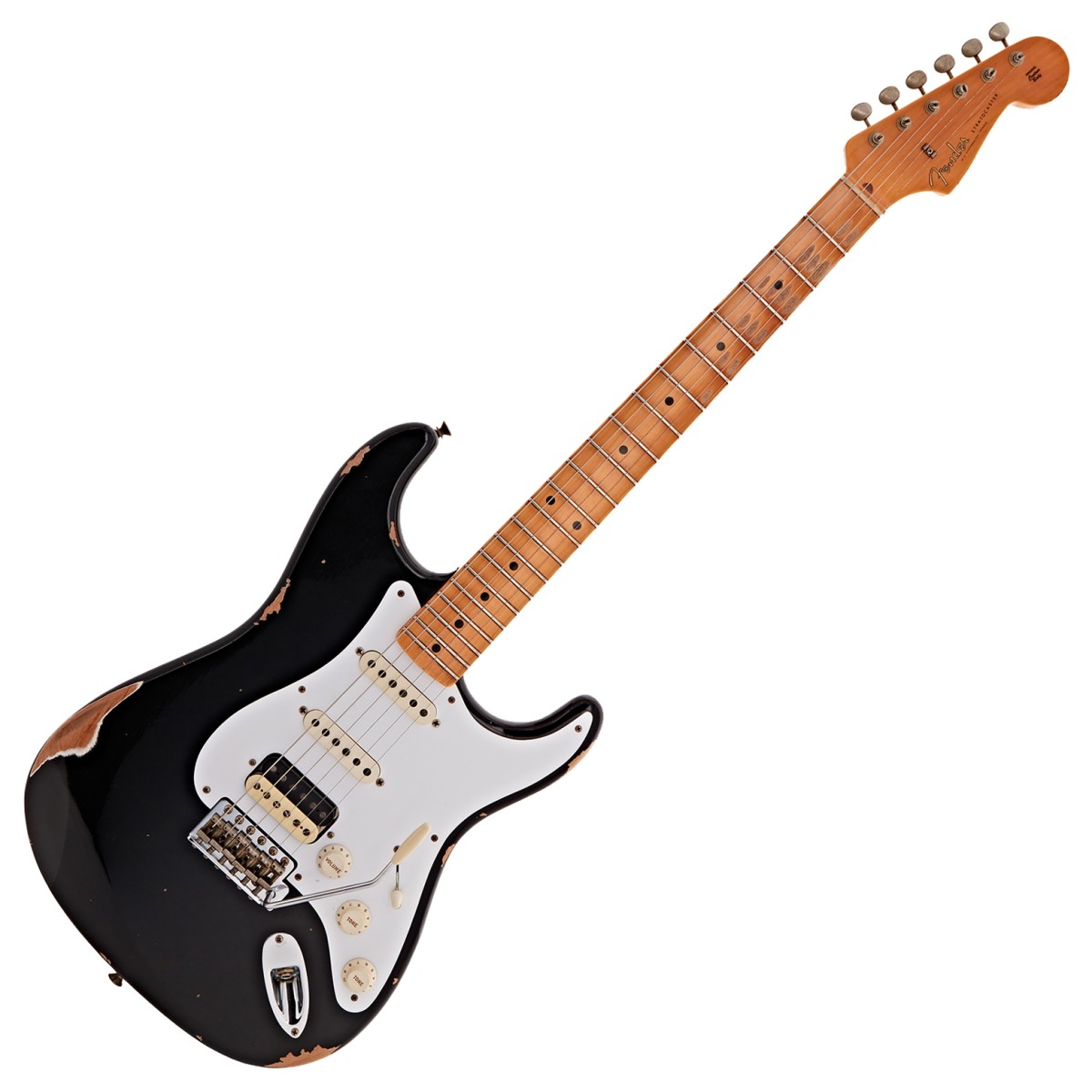 Fender Custom Shop 1956 Stratocaster HSS Relic Super Faded Aged Black #R132697