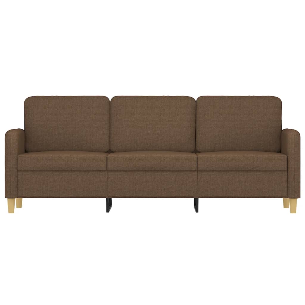 vidaXL Driezitsbank 180 cm stof bruin