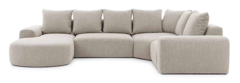 NADUVI Collection U-bank Monteri rechts bouclé modulair | 