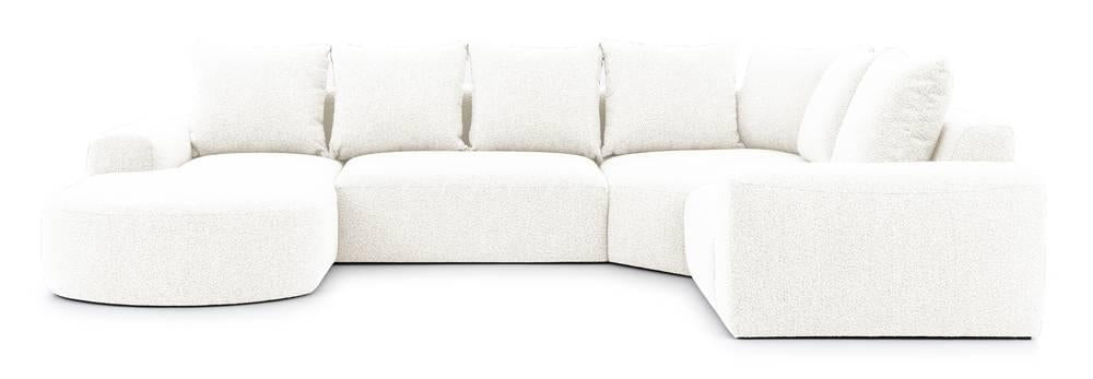NADUVI Collection U-bank Monteri rechts bouclé modulair | 