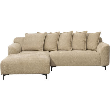 Leen Bakker Bank Elsa met chaise longue links - stof Anthology - taupe