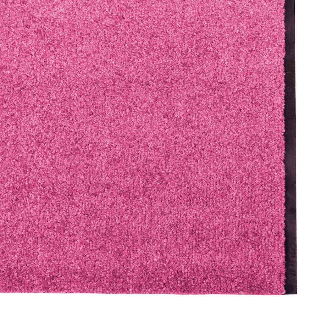 vidaXL Deurmat wasbaar 120x350 cm roze
