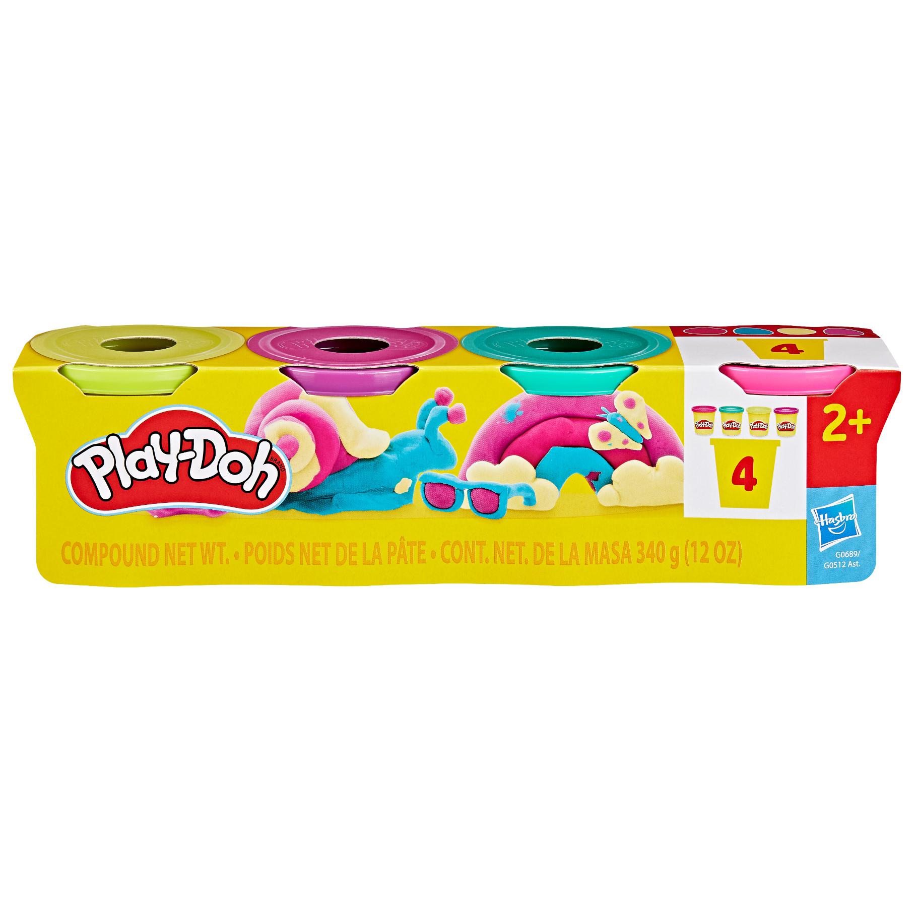Top1Toys Play-Doh vibrant colours 4 pack new